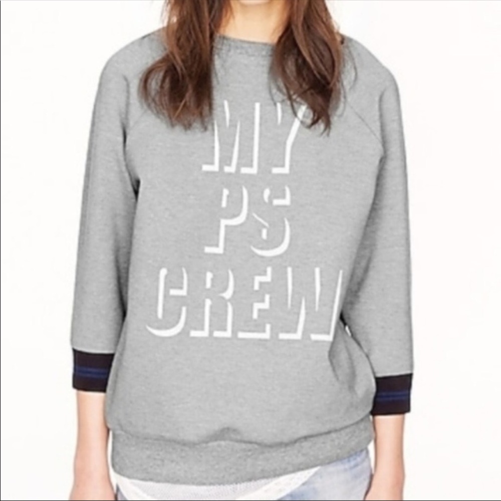 J.Crew | Grey Public School Sweatshirt - Size XS